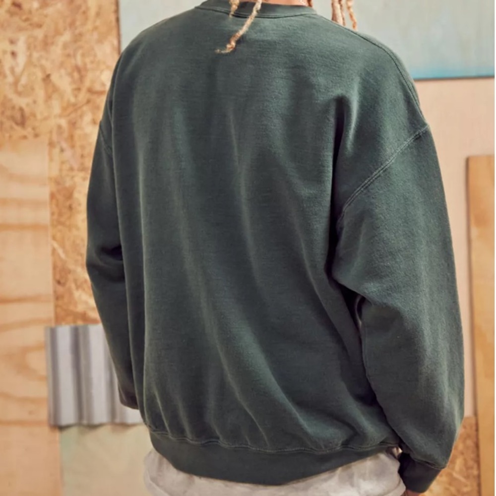 Oversized Distressed Vintage Retro Wash BDG Crew Swearshirt - Picture 3 of 3